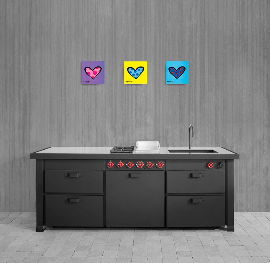 Britto - Blue About You, Decorative MDF Panel (19x19cm)