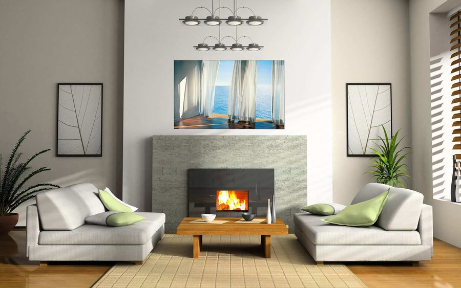 Brown - Blues come Through, Decorative MDF Panel (152x102cm)
