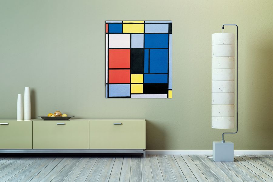 Mondrian - Tableau n 1, Decorative MDF Panel (60x70cm)