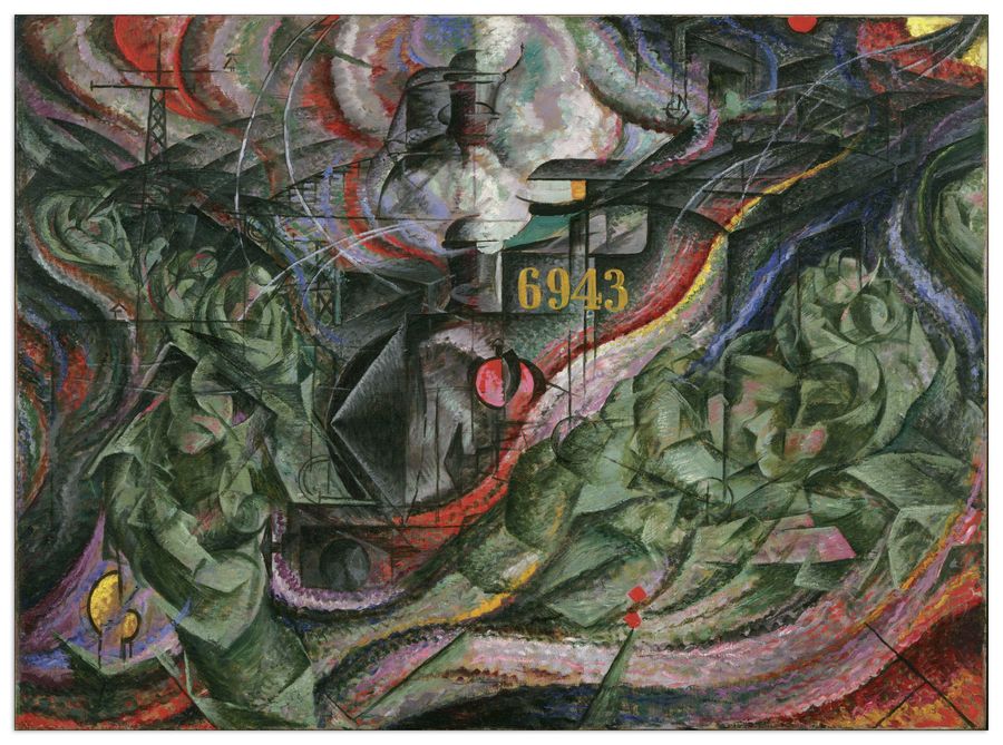 Boccioni - States Of Mind I, Decorative MDF Panel (80x58cm)
