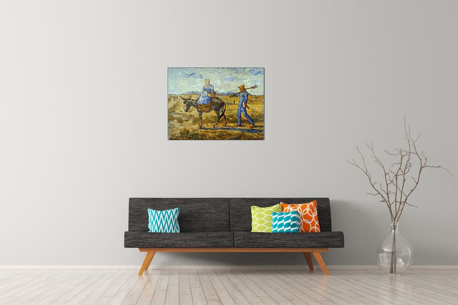 Van Gogh Vincent - Morning, Decorative MDF Panel (80x60cm)