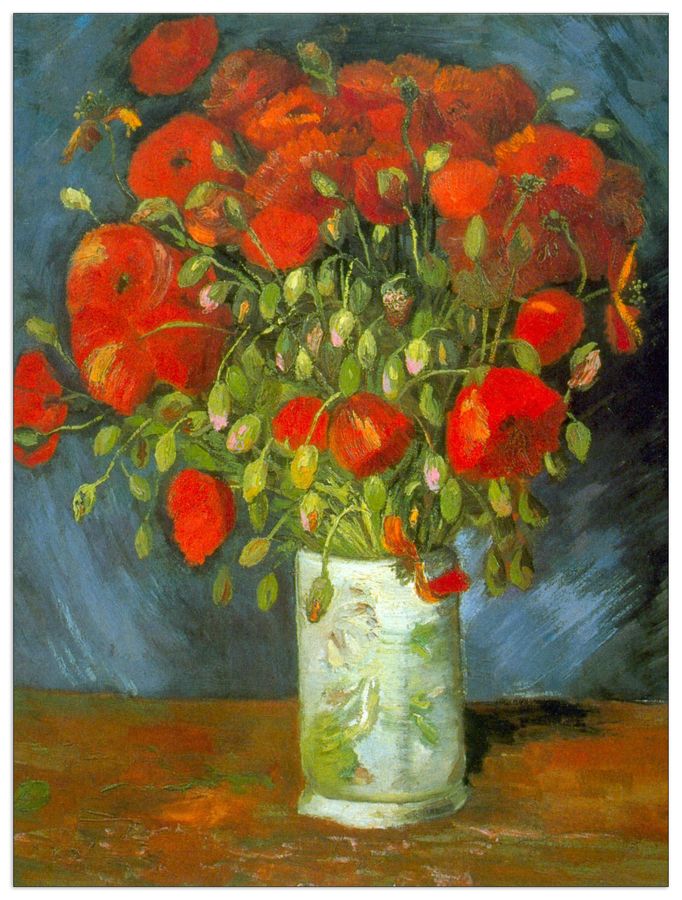 Van Gogh Vincent - Red Poppies, Decorative MDF Panel (60x80cm)
