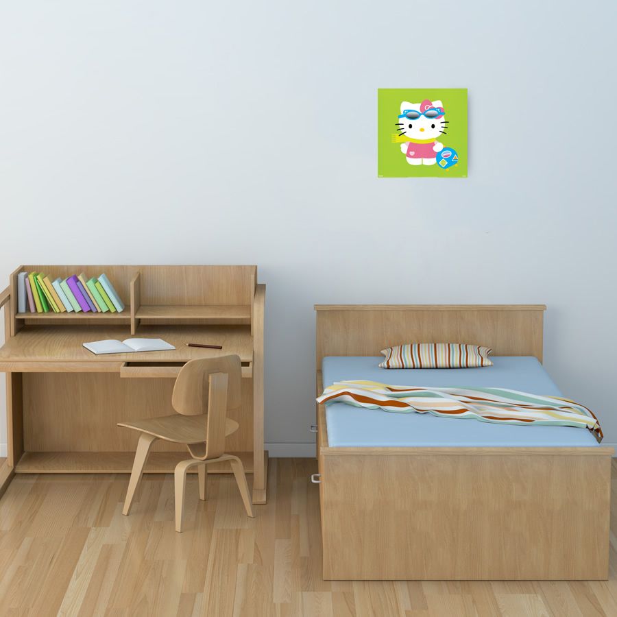 Sanrio - Hello Kitty Green, Decorative MDF Panel (30x30cm)