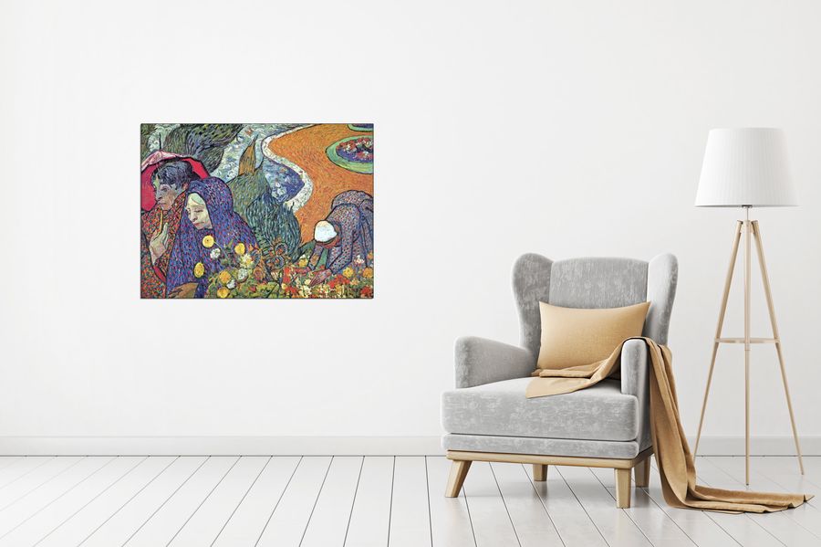 Van Gogh Vincent - Promenade in Arles, Decorative MDF Panel (80x60cm)