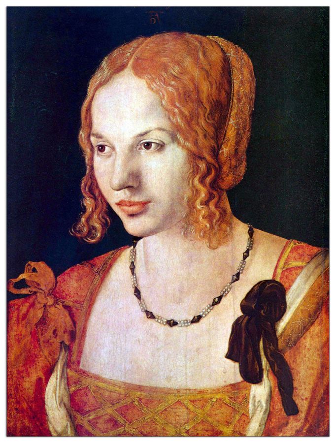 Albrecht Dürer - Portrait of a Venetian, Decorative MDF Panel (60x80cm)