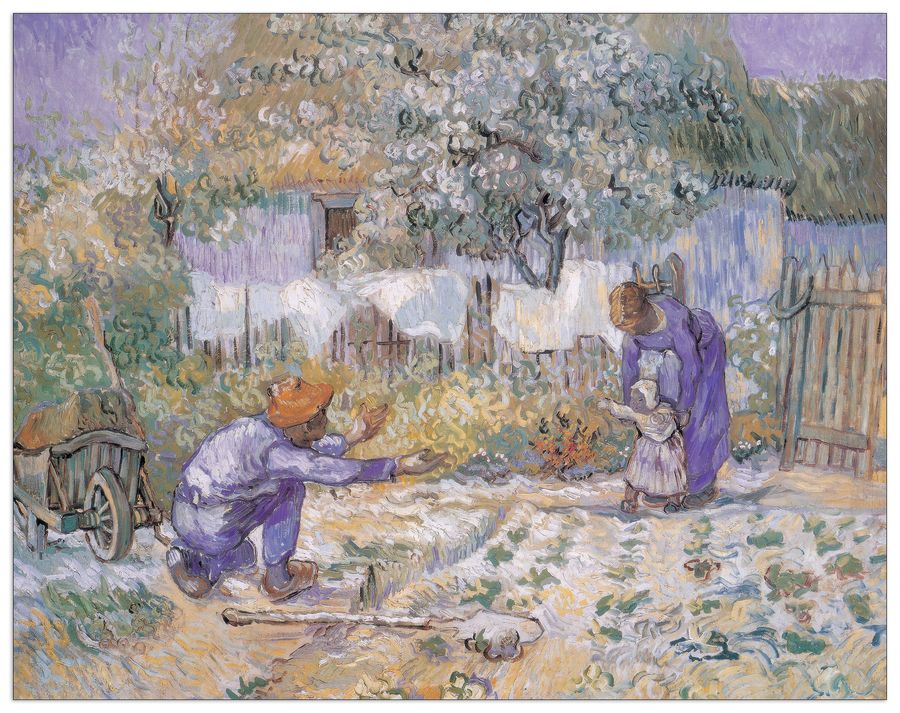 Van Gogh - First Steps, Decorative MDF Panel (140x110cm)