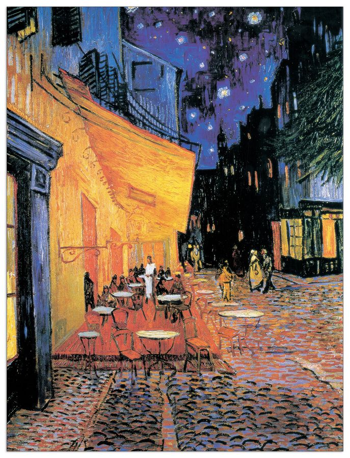 Van Gogh - Cafè Terrace At Night, 1888, Decorative MDF Panel (96x127cm)