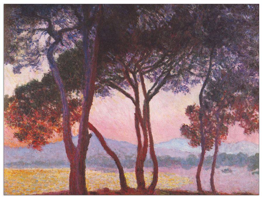 Monet Claude - Juan les Pins, Decorative MDF Panel (120x90cm)