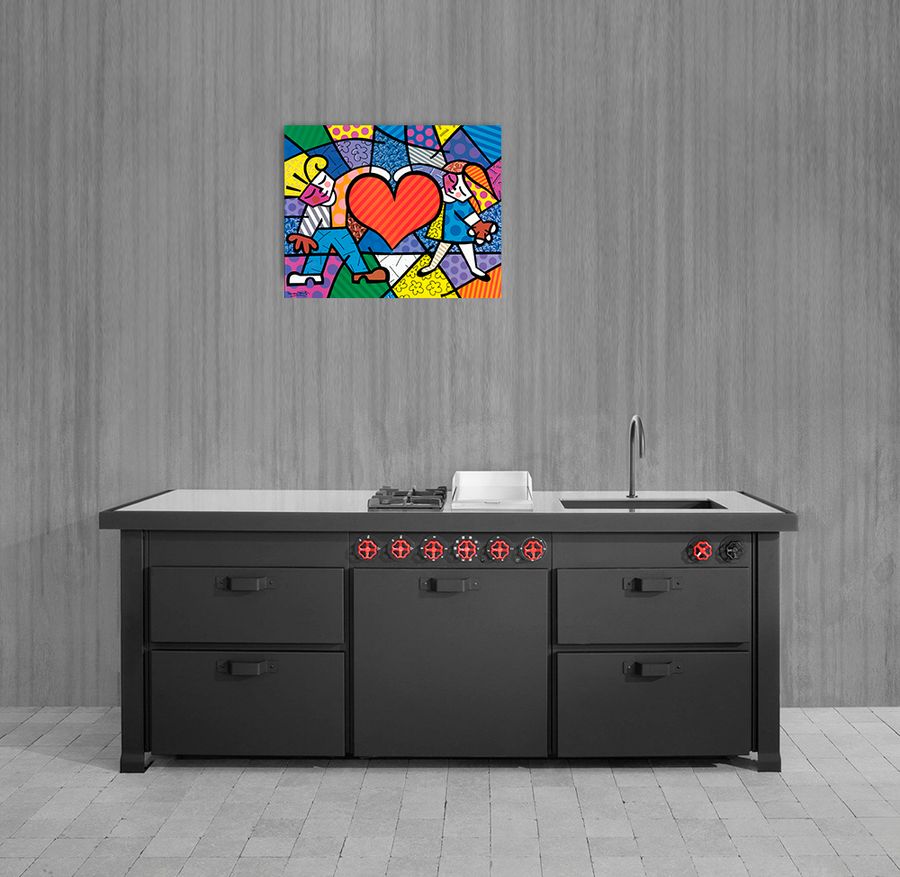 Britto - Heart Kids, Decorative MDF Panel (70x55cm)