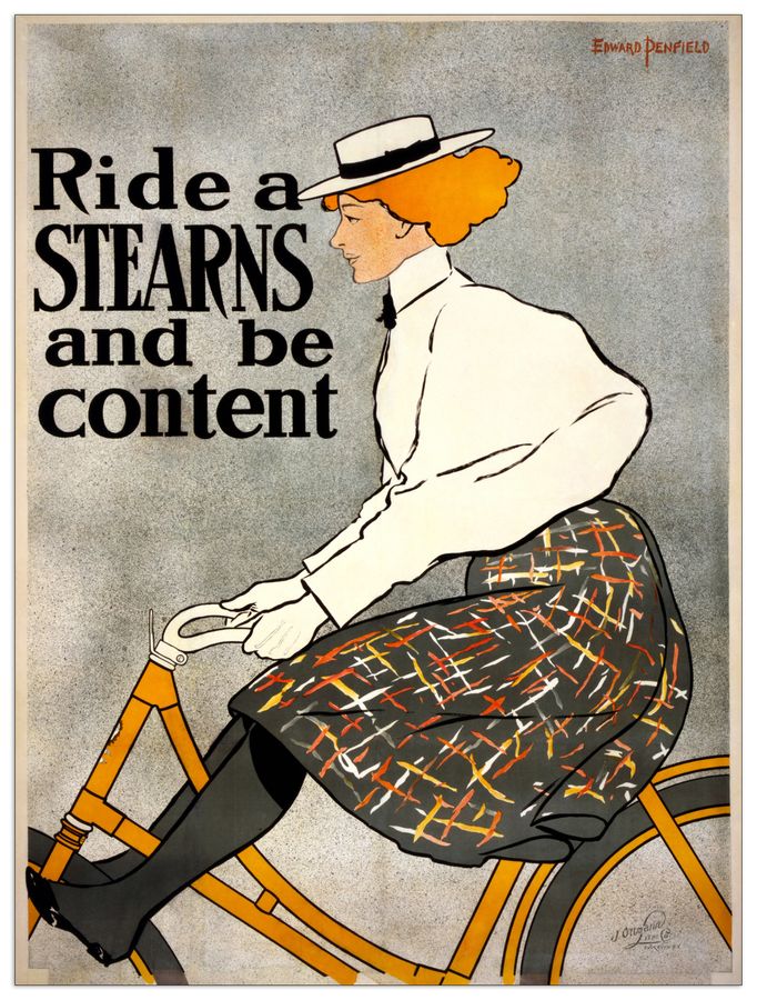 Ride a Stearns, Decorative MDF Panel (90x120cm)