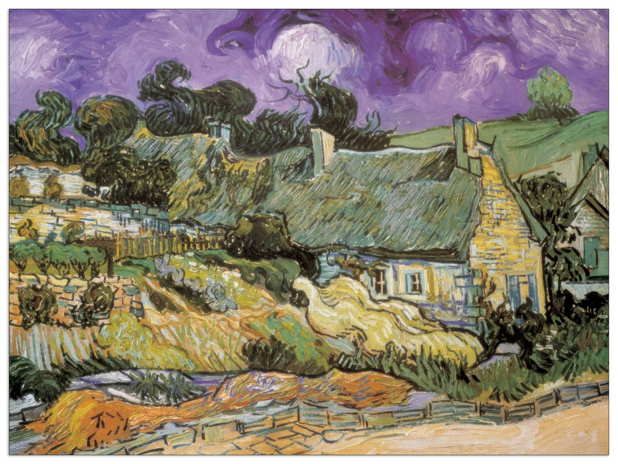 Van Gogh - Chaumes De Cordeville A Auvers Sur Oise, Decorative MDF Panel (100x74cm)