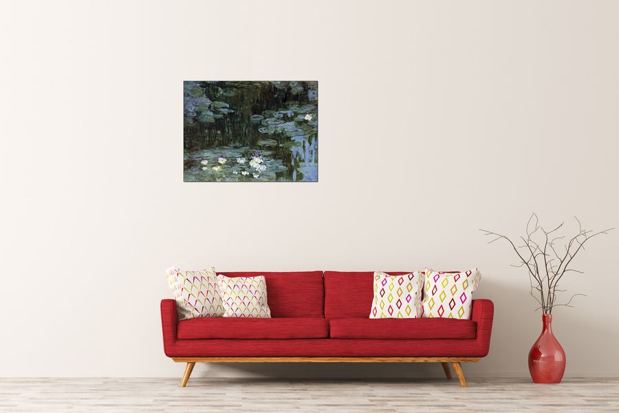 Monet Claude - Water Lillies I, Decorative MDF Panel (80x60cm)