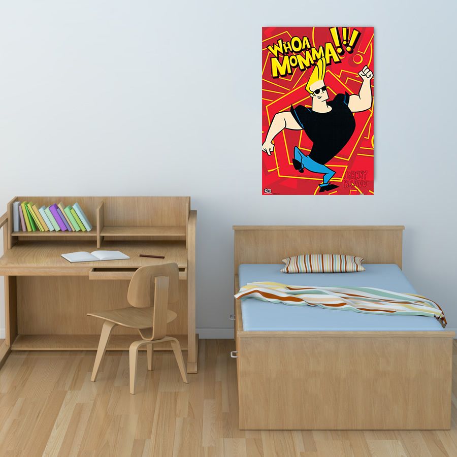 Null - Johnny Bravo, Decorative MDF Panel (60x90cm)