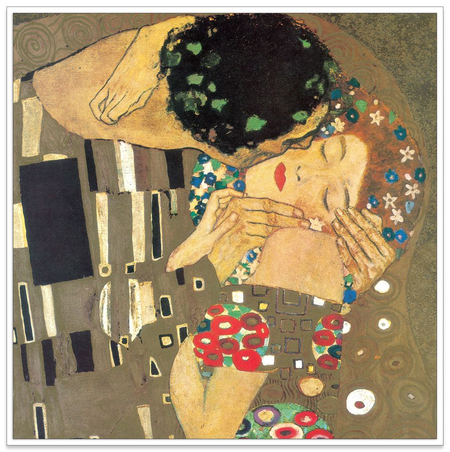 Klimt - The Kiss Detail, Decorative MDF Panel (30x30cm)