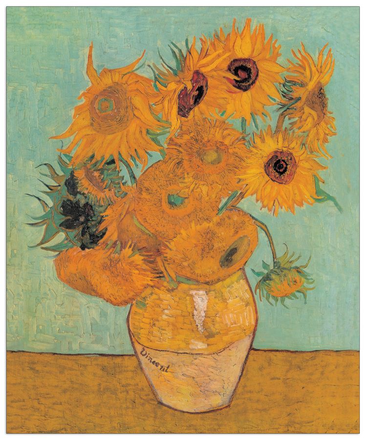 Van Gogh - Sunflowers 2, Decorative MDF Panel (116x140cm)