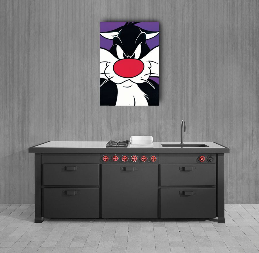 Looney Tunes - Gatto Silvestro, Decorative MDF Panel (60x85cm)