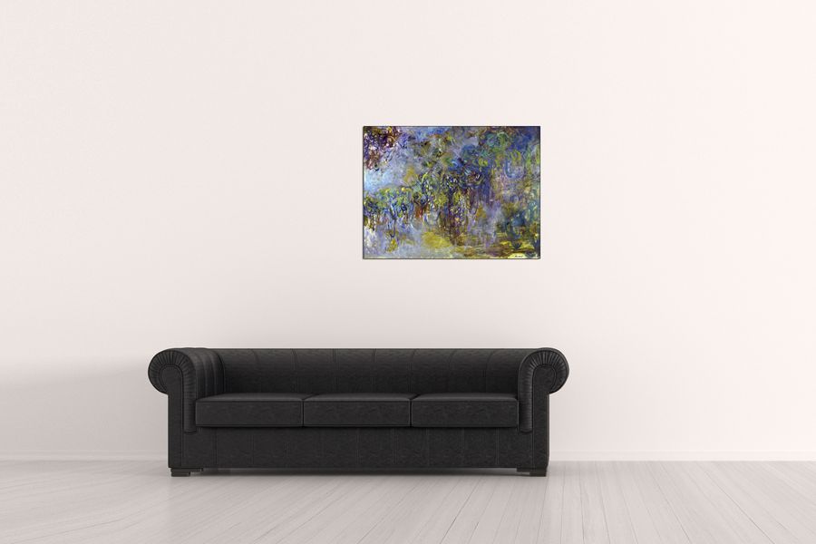 Monet Claude - Wisteria II, Decorative MDF Panel (80x60cm)