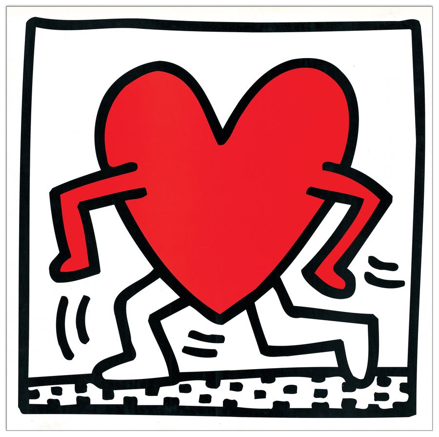 Haring - Untitled 1984, Decorative MDF Panel (65x65cm)