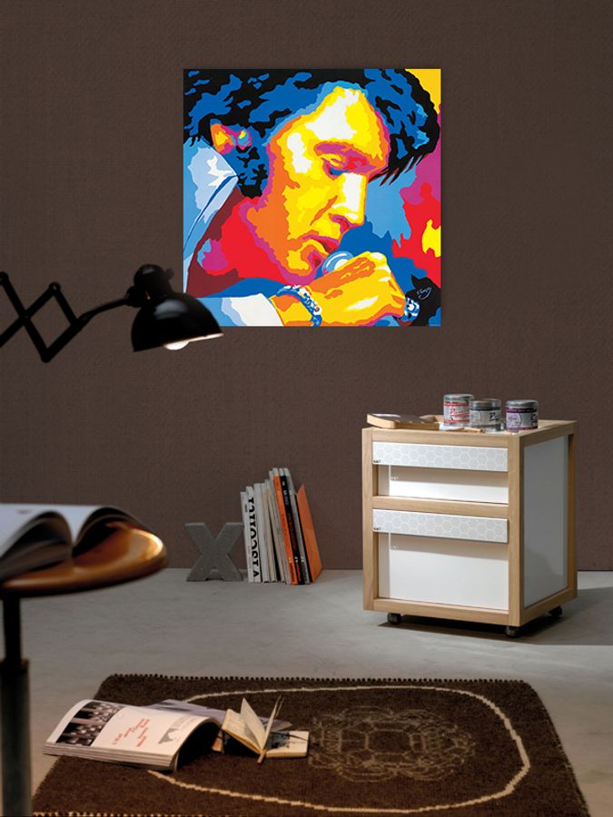 Gorsky - Elvis, Decorative MDF Panel (85x85cm)