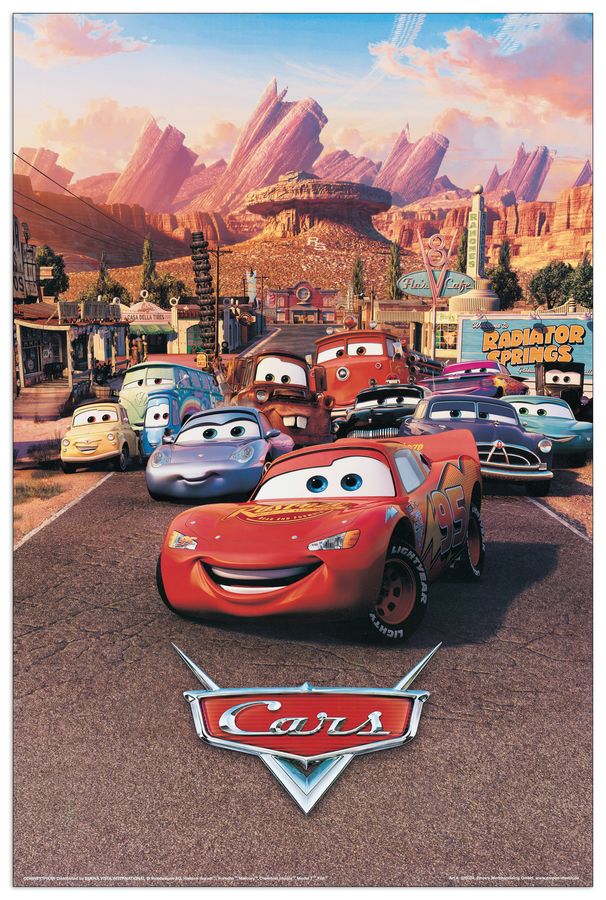 Disney - Cars One Sheet, Decorative MDF Panel (60x90cm)