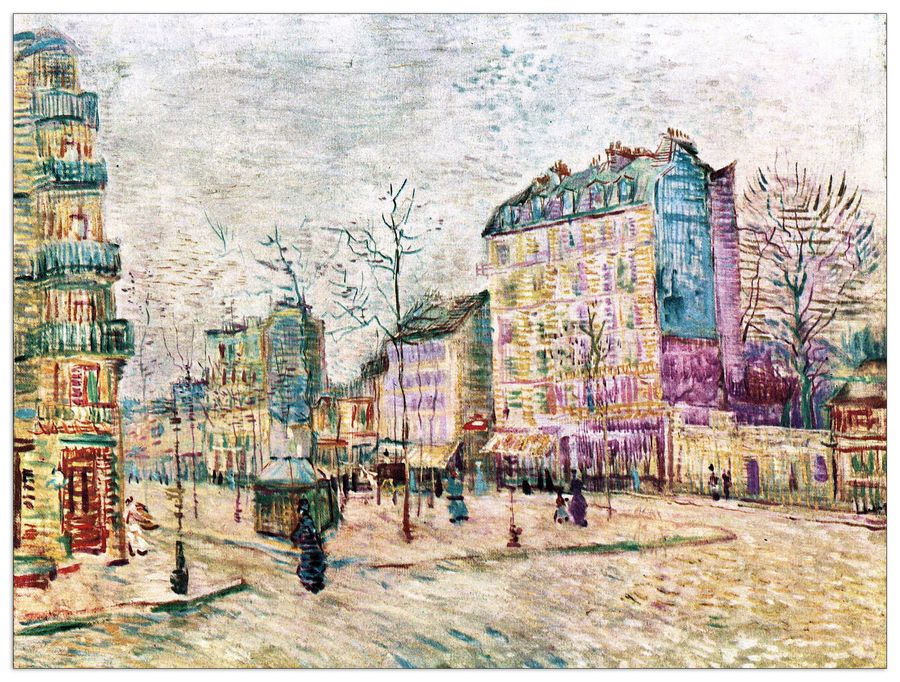 Van Gogh Vincent - Boulevard de Clichy, Decorative MDF Panel (120x90cm)