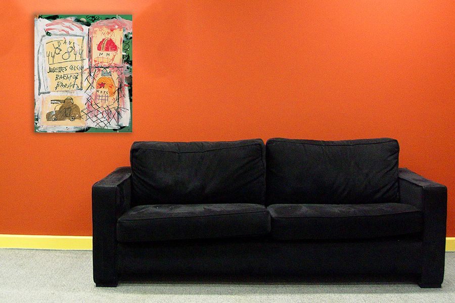 Basquiat - Untitled, Decorative MDF Panel (55x67cm)