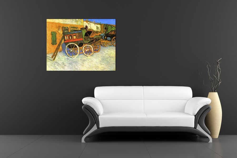 Van Gogh Vincent - The coach of Tarascon, Decorative MDF Panel (80x60cm)