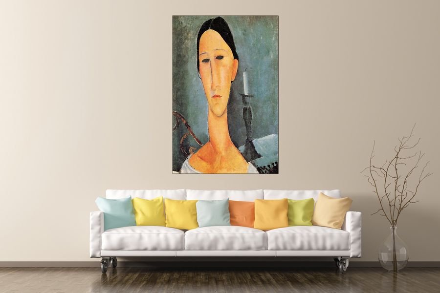 Modigliani Amedeo - Portrait of Anna Zborowska III, Decorative MDF Panel (90x135cm)
