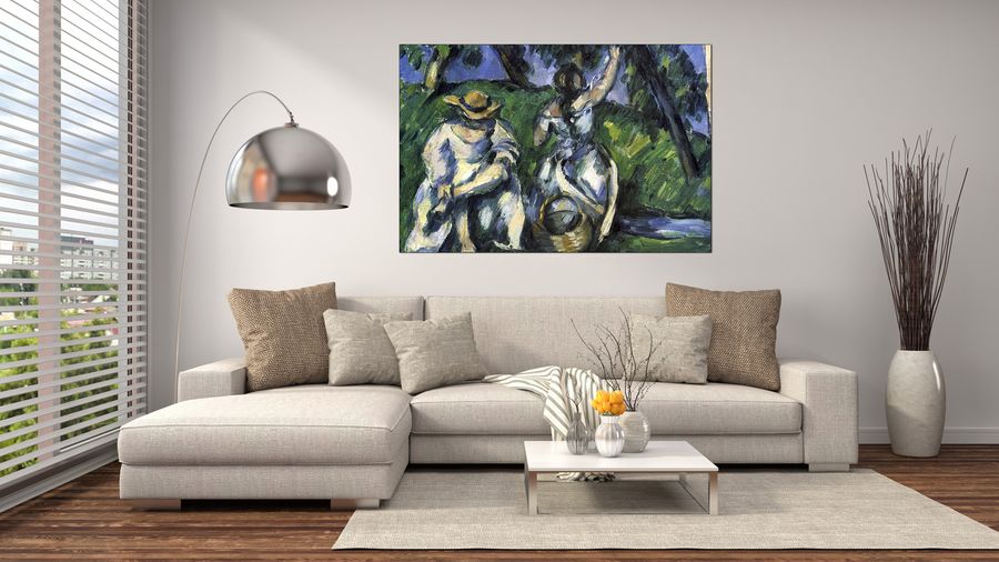 Cezanne Paul - Figures, Decorative MDF Panel (135x90cm)