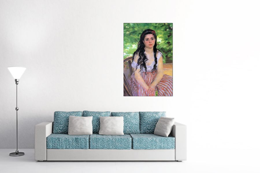 Renoir Pierre-auguste - Summertime study , Decorative MDF Panel (60x90cm)