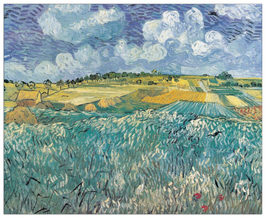 Van Gogh - Plan Auvers, Decorative MDF Panel (100x81cm)