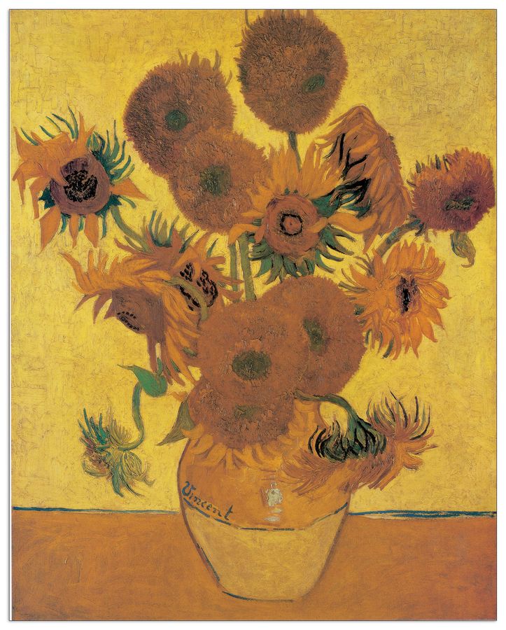 Van Gogh - Sunflowers, Decorative MDF Panel (112x140cm)