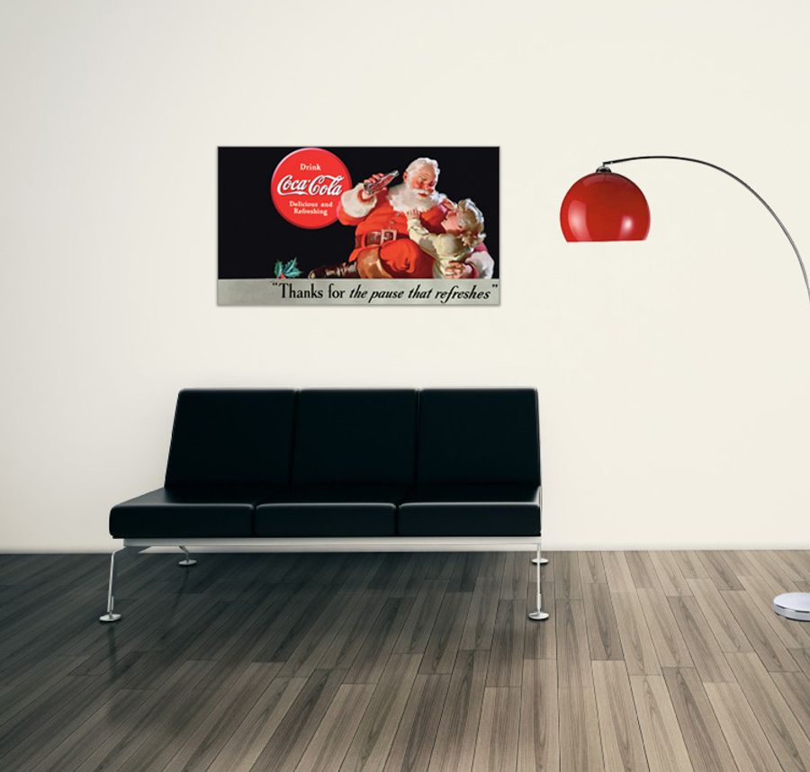 Null - Coca-Cola Delicious And Refreshing, Decorative MDF Panel (100x56cm)