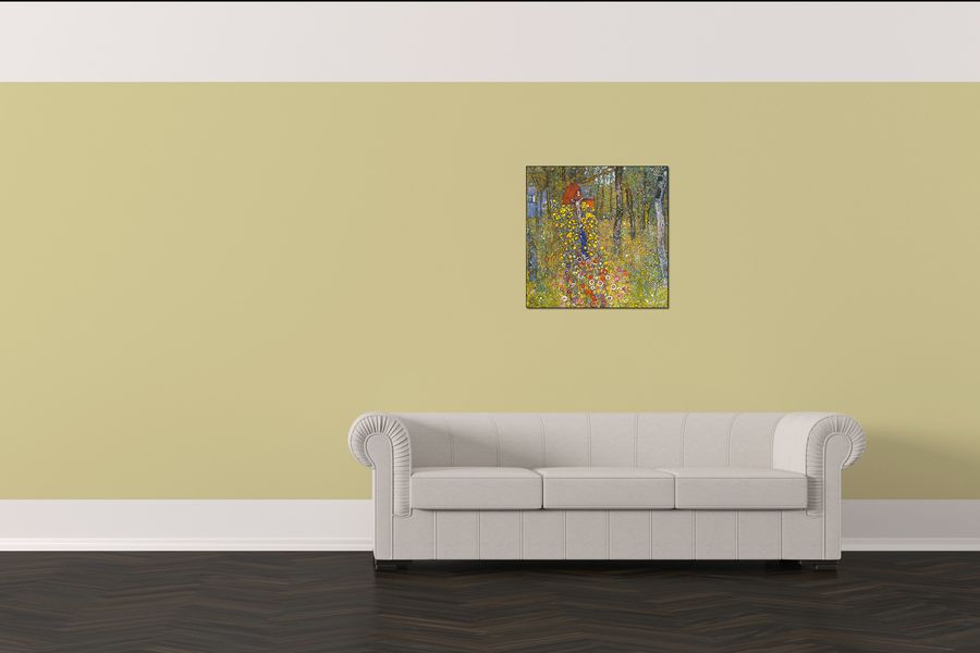 Klimt Gustav - Farmers garden with crucifix, Decorative MDF Panel (50x50cm)