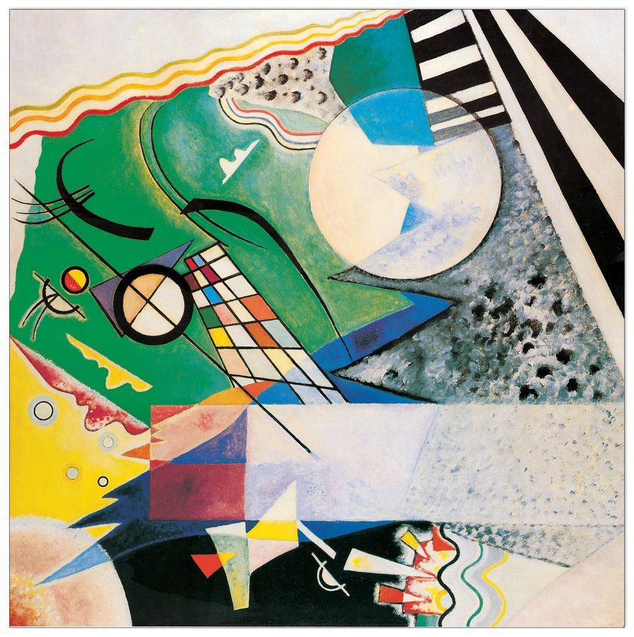 Kandinsky - Mod. 236 verde aperto, 1923, Decorative MDF Panel (70x70cm)