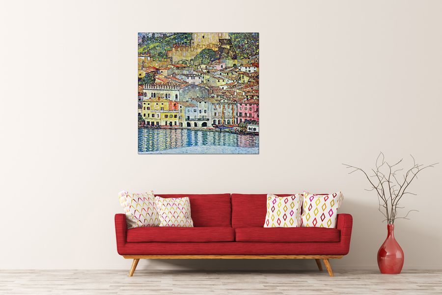 Klimt Gustav - Malcena at the Gardasee, Decorative MDF Panel (100x100cm)