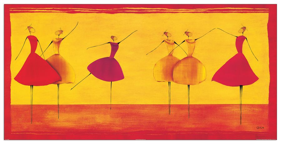 Ona - Ballet, Decorative MDF Panel (100x50cm)