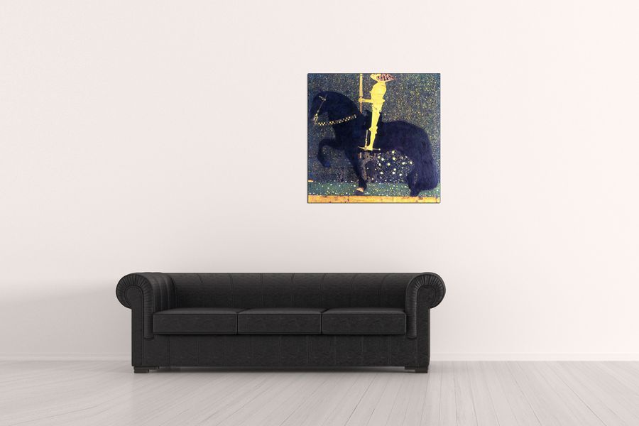 Klimt Gustav - The life of a struggle (The Golden Knights), Decorative MDF Panel (70x70cm)