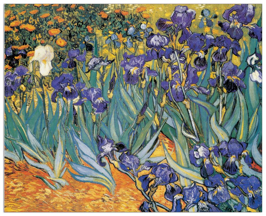 Van Gogh - Irises, Decorative MDF Panel (100x81cm)