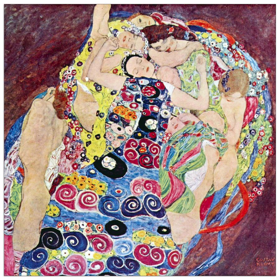 Klimt Gustav - Virgins, Decorative MDF Panel (50x50cm)