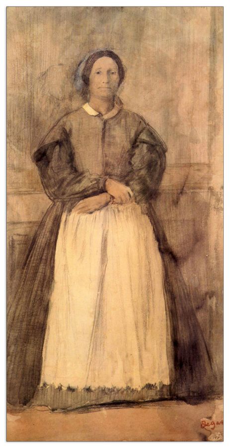 Degas Edgar - Portrait of Rosa Adelaida Morbilli, Decorative MDF Panel (50x100cm)