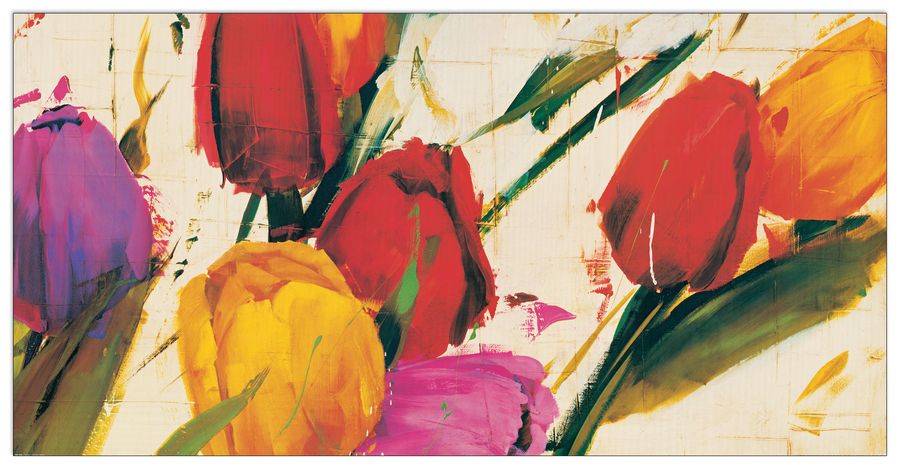 Massa - Tulips, Decorative MDF Panel (138x70cm)