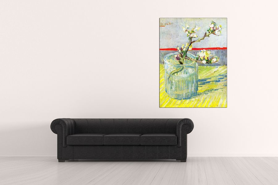 Van Gogh Vincent - Almond Blossom branch, Decorative MDF Panel (90x120cm)