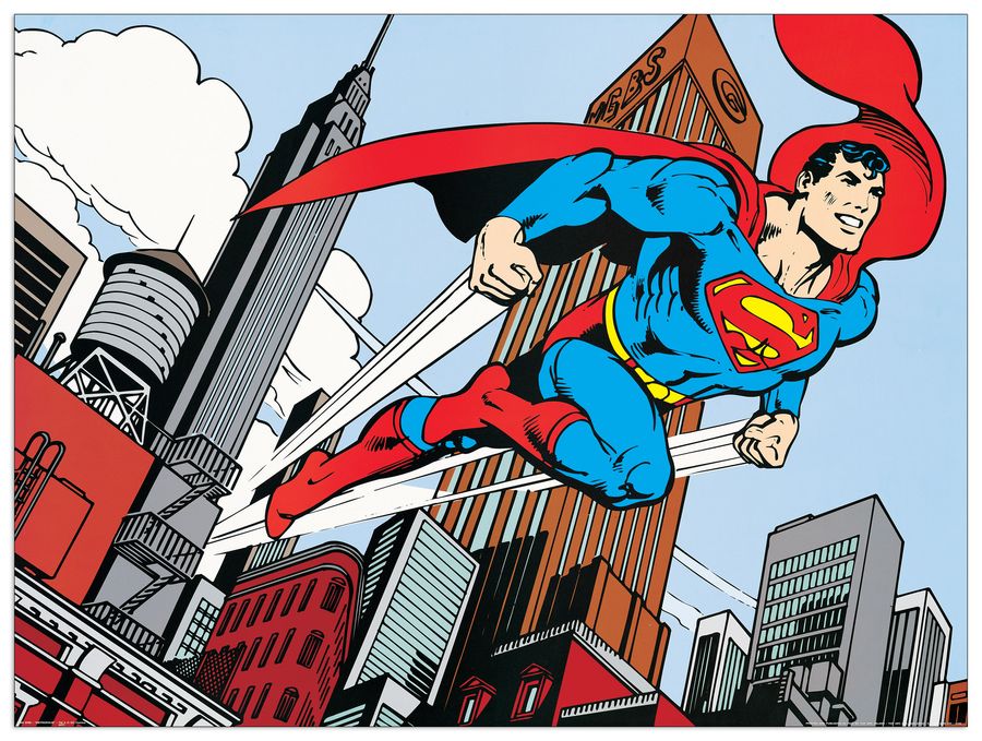 Dc Comics - Metropolis, Decorative MDF Panel (80x60cm)