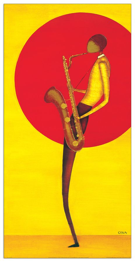 Ona - Jazz Man II, Decorative MDF Panel (50x100cm)