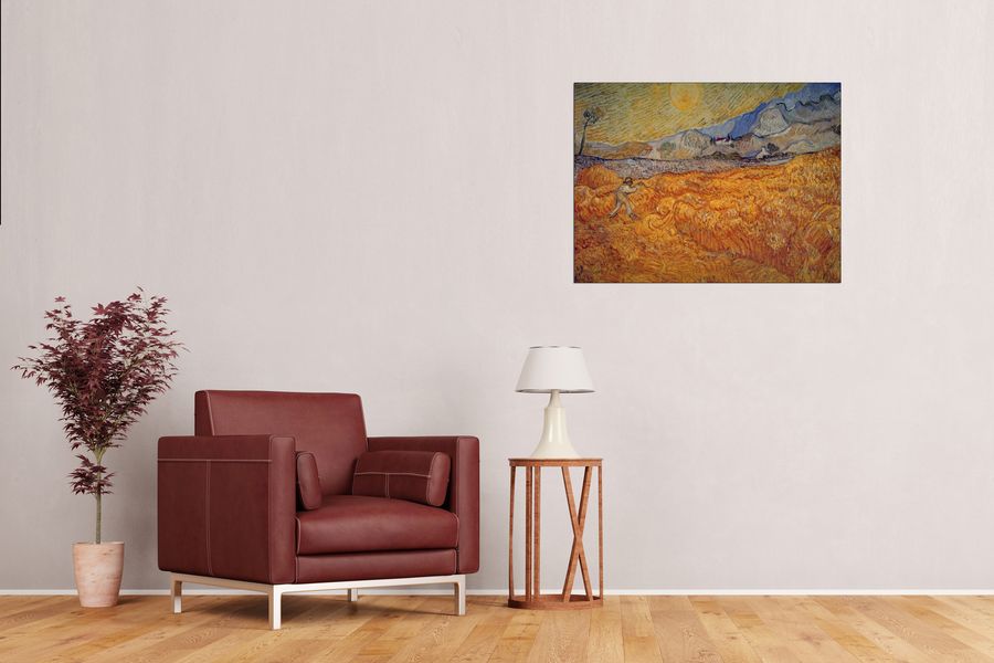 Van Gogh Vincent - Reaper, Decorative MDF Panel (80x60cm)