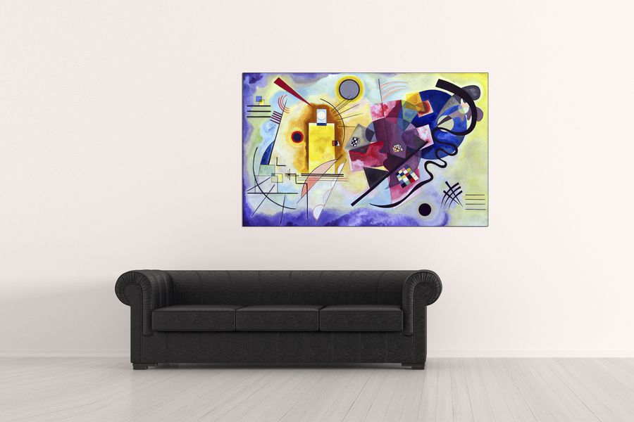 Vassily Kandinsky - Giallo, rosso e blu, Decorative MDF Panel (140x88cm)